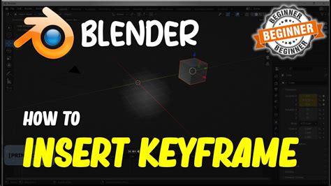 Blender How To Insert Keyframe Youtube