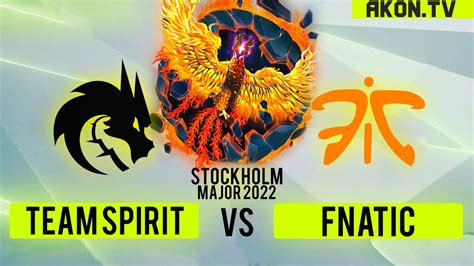 Dota Ru Fnatic Vs Team Spirit Bo Esl One Stockholm Group