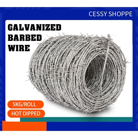 Barbed Wire Hot Dipped Galvanized PVC Coated For Anti Theft And Anti Climb Security Fence Per