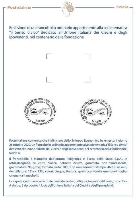 Bollettino Illustrativo Italia Nuovo Unione Italiana Ciechi