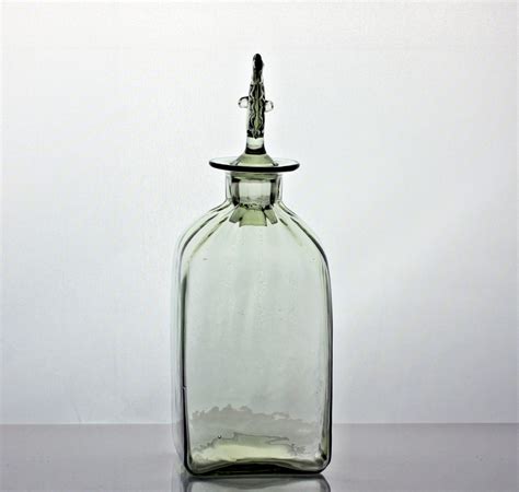 James Powell Sons Whitefriars Green Decanter