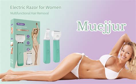 Amazon Muejjur Electric Razor For Women In Rechargeable Bikini Trimmer Waterproof