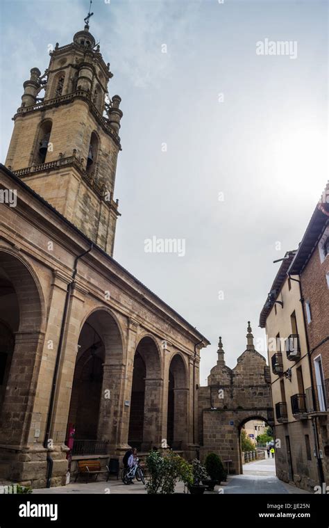 Exterior of the Santa Marías church at Los Arcos Navarra Spain