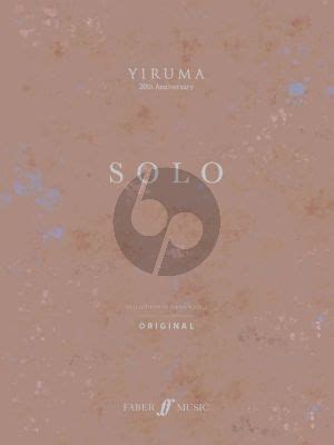 Yiruma Solo 20th Anniversary Original For Piano Solo Yiruma