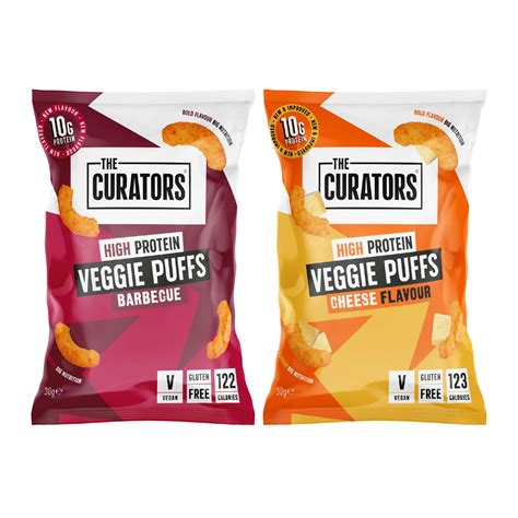 The Curators High Protein Veggie Puffs Cheese Bbq Variety Pack