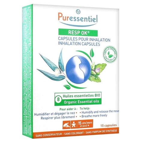 Puressentiel Resp Ok Inhalation Capsules Huiles Essentielles Bio