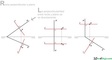 DIBUJO TÉCNICO IES SAN ISIDORO Perpendicularidad en Sistema Diédrico