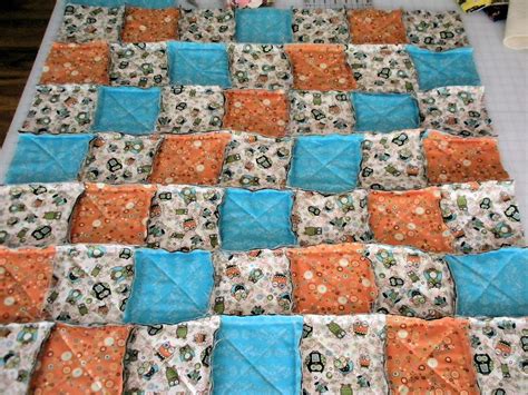 Boy S Owl Rag Quilt Front Brandi Flickr