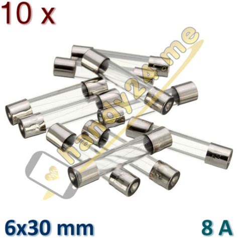 10x FSP fuse glass fuse F8AL250V 8A 250V 6x30mm | eBay