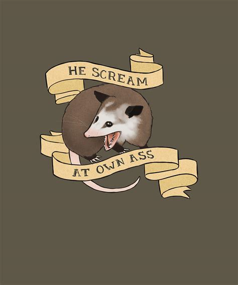 He Scream At Own Ass Aesthetic Tapestry Textile By Powell Finley Fine Art America