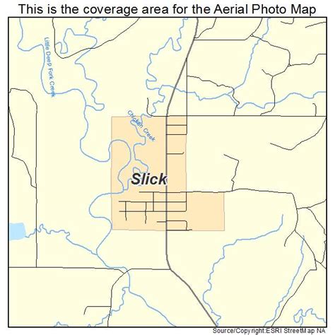 Aerial Photography Map of Slick, OK Oklahoma