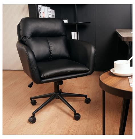 Drevy Modern Executive Office Chair Pu Leather Ergonomic Computer Desk