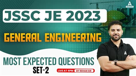 Jssc Je Jssc Je New Vacancy General Engineering Classes Most