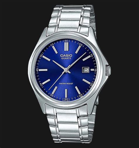 Casio General Mtp A Adf Man Blue Dial Stainless Steel Strap