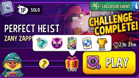 MC Solo Challenge Perfect Heist Zany Zappers Super Sized 1300 Points