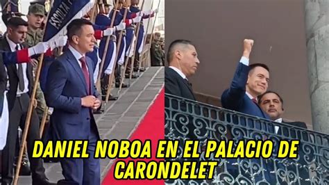 Daniel Noboa Llega Al Palacio De Carondelet Para Reunirse Con Guillermo