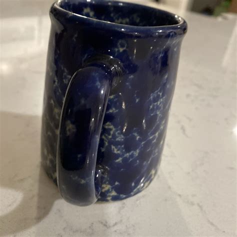 Bennington Potters Mug Agate Blue Inch Mug Vermont Pottery Ebay