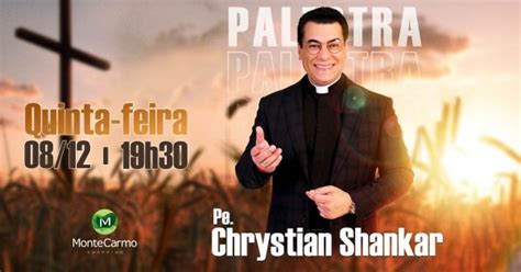 Palestra Padre Chrystian Shankar Em Betim Sympla