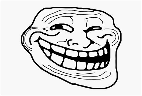 Troll Meme - Troll Face Template, HD Png Download - kindpng