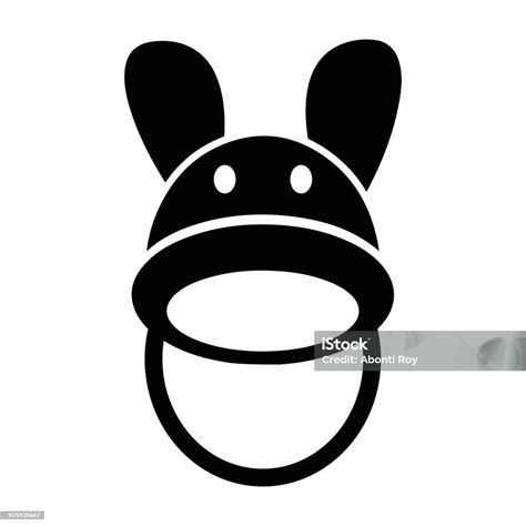 Bunny Cap Baby Cap Beanie Sticker Icon Stock Illustration Download