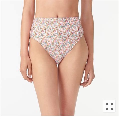 J Crew Swim J Crew Eloise Floral Liberty Print Highcut Waist Bikini Bottom Size M Poshmark