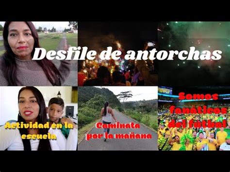 Tres días conmigo desfile de antorchas actividades en la escuela