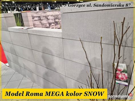 Nowoczesny Bloczek Na Ogrodzenie Joniec Roma Mega Xxl Snow Bia Y Nisko