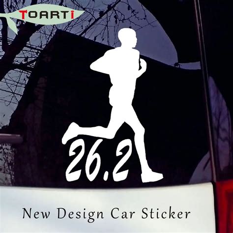 Marathon Runner Vinyl Diy Decal Sticker Car Window Wall Bumper