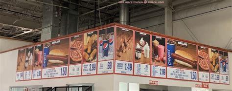 Menu At Costco Food Court Fremont