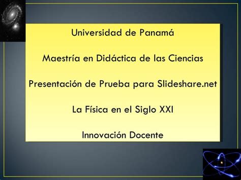 Presentación de Prueba Física Siglo XXI PPT