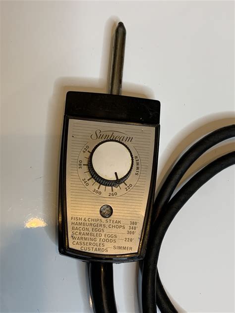 Genuine Sunbeam Rcc Temperature Probe Power Supply Vintage 240v 7 5a Retro Unit