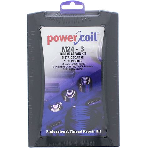 Tacoma Screw Products M24 3 0 X 36 Metric Thread Repair Kit