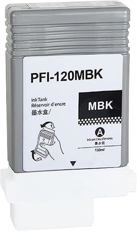PFI-120 Ink Cartridge Pigment PFI120 Ink Tank Cartridge Matte Black ...