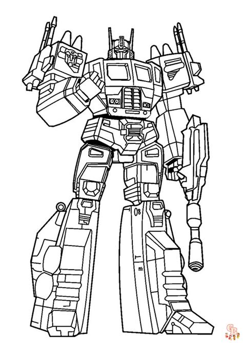 Free Printable Optimus Prime Coloring Pages GBcoloring