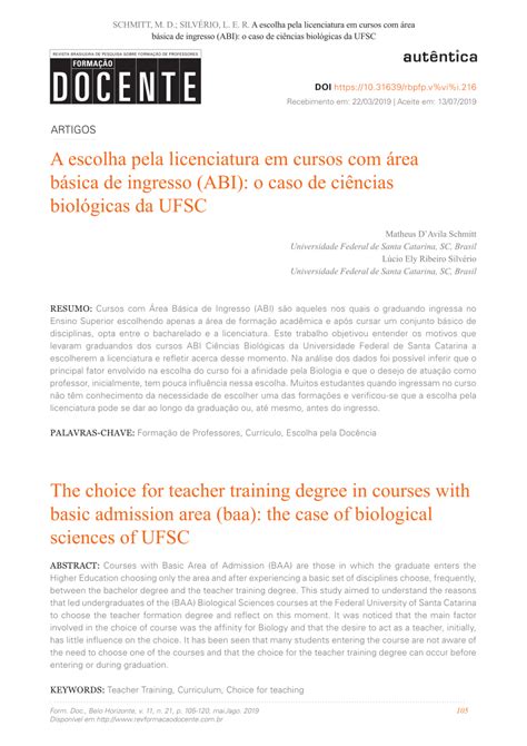 Area Basica De Ingresso - (PDF) A Escolha pela licenciatura licenciatura em cursos com Área ...