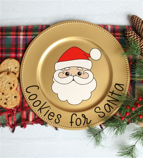 Cookies For Santa Plate Free Christmas Svgs Happiness Is Homemade