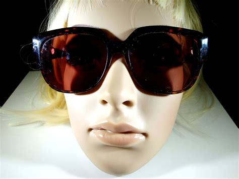 Vintage Ellen Tracy Sunglasses Big Tortoise Frame Rx Sunglasses Ellen Tracy Designer Dark Rose