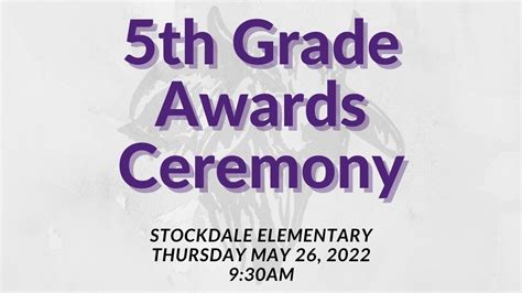 2021 2022 5th Grade Awards Ceremony Youtube