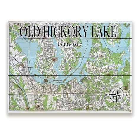 Old Hickory Lake, TN Pallet Map – MapMom