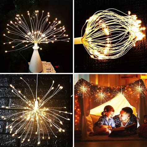 Firework Lights Led Starburst Lights Hanging Fairy Lights Temu