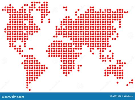 映射世界 库存例证 插画 包括有 欧洲 例证 大陆 世界 商业 图象 艺术 来回 红色 映射 6381534