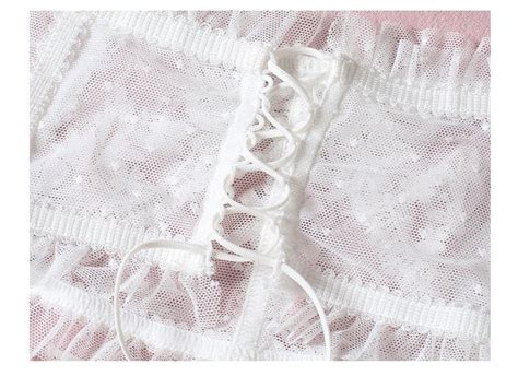 Thigh Garter Bridal Lingerie Set Pcs Set Black And White Etsy