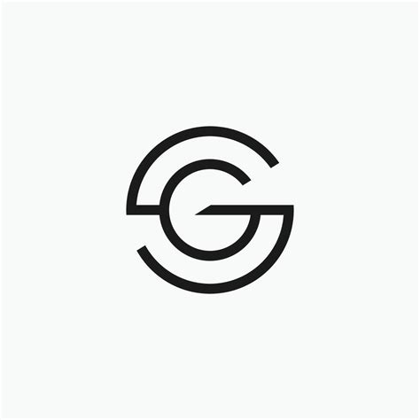 Initial Letter Sg Logo Or Gs Logo Vector Design Template