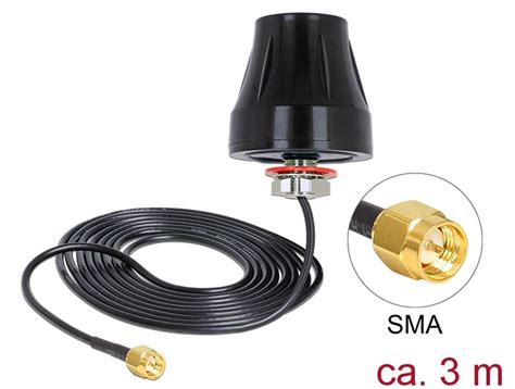 Delock Produkte 88749 Delock LTE Antenne SMA 2 DBi 3 M RG 174