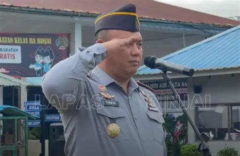 Theo Adrianus Pimpin Apel Pagi Perdana Tahun Di Lapas Binjai