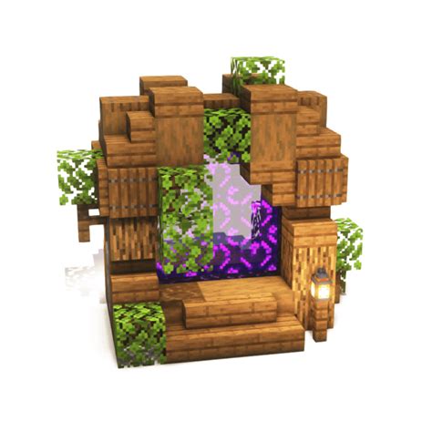 Overgrown Rustic Nether Portal Build It