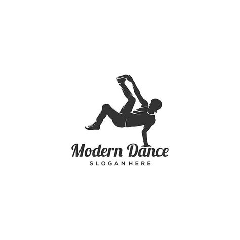 Logo De Silhouette De Danse Moderne Vecteur Premium En 2024 Logo De