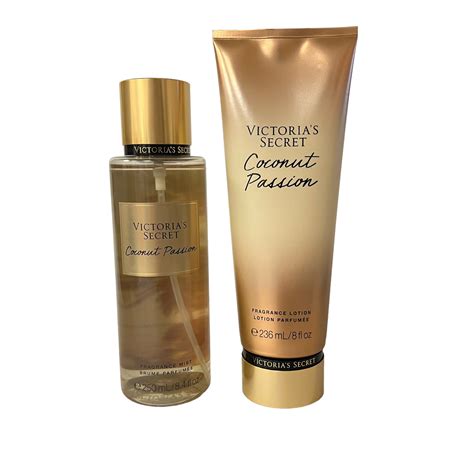 Victoria Secret Coconut Passion Fragrance Body Mist And Lotion Set