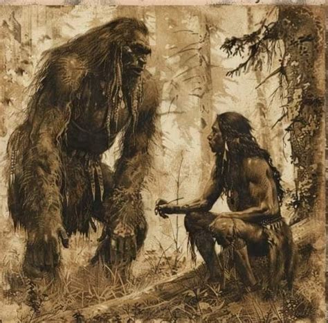 Pin By Carl Olson On Sasquatch In Bigfoot Art Native American