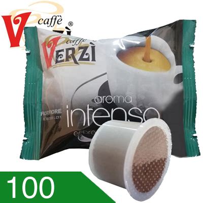 100 Capsule Caffè Verzì Miscela Intenso Compatibili Fior Fiore Aroma